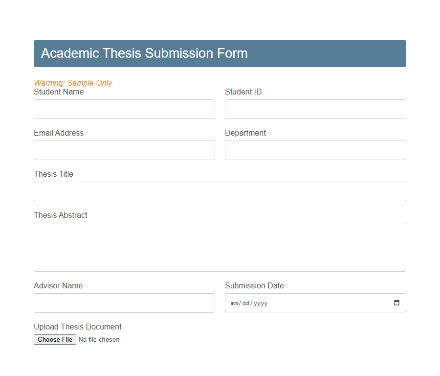 Book Manuscript Submission Form Template PDF Samples