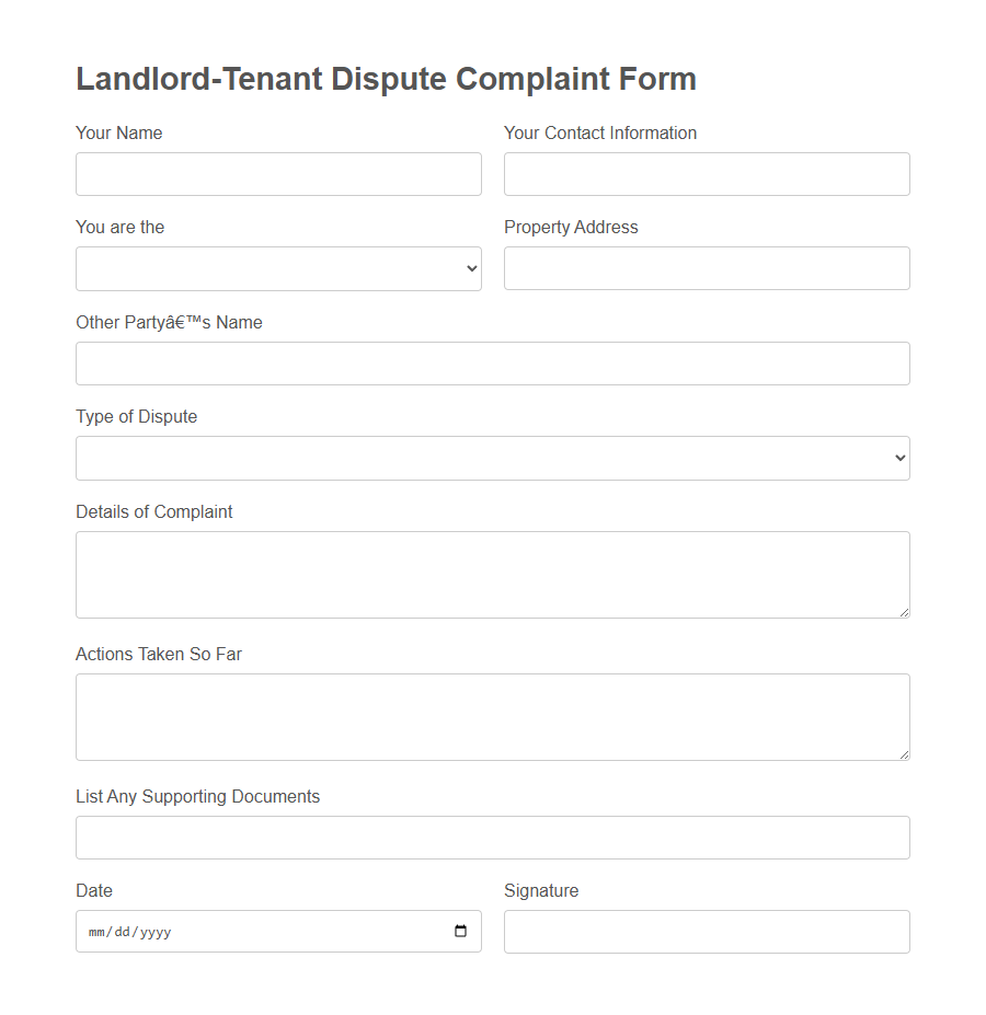 Complaint Form for Small Claims Court PDF Samples