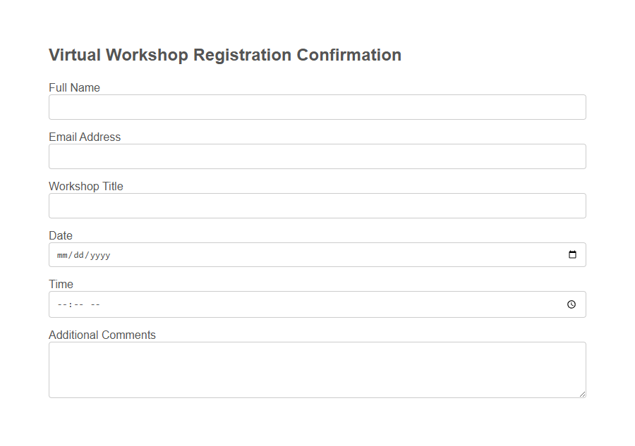Event Booking Confirmation Form Template PDF Samples