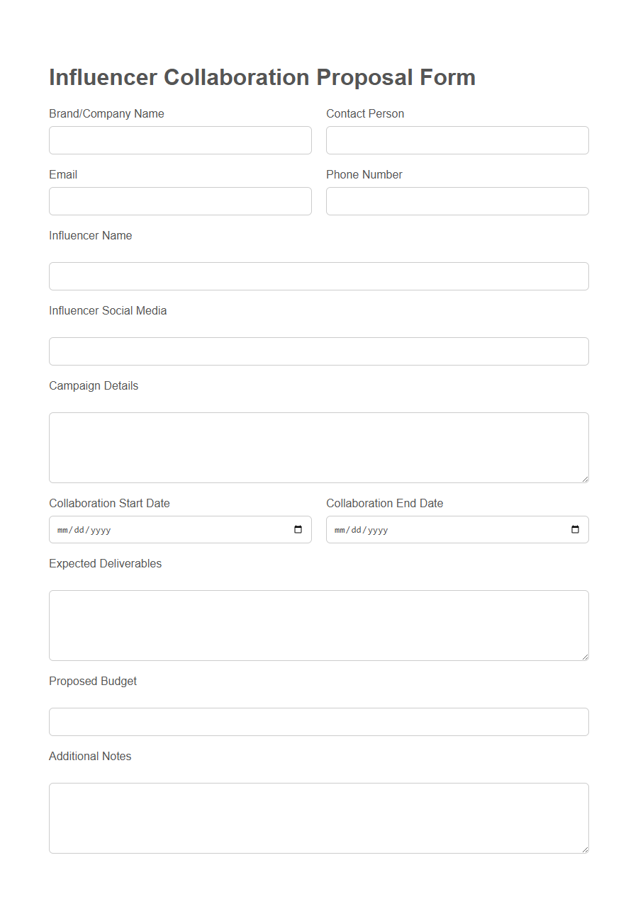 Media Partnership Proposal Form Template PDF Samples