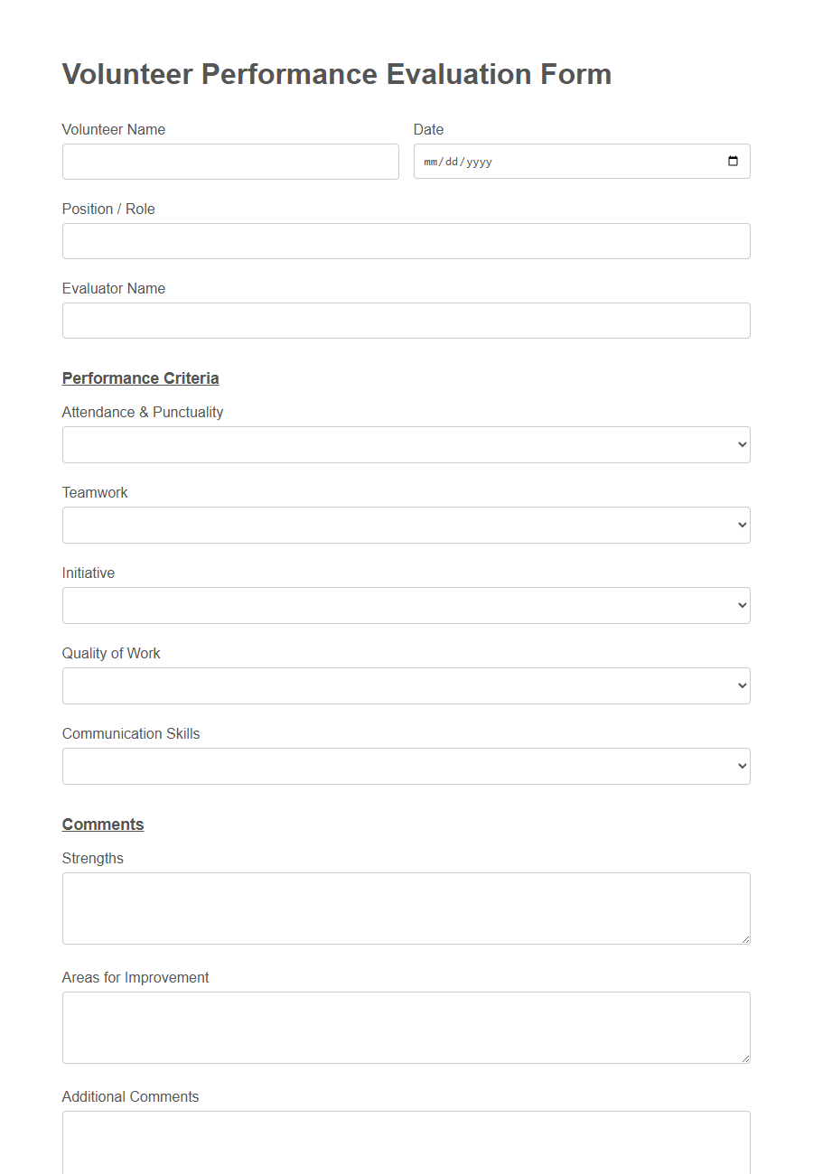 Nonprofit Program Evaluation Form PDF Samples