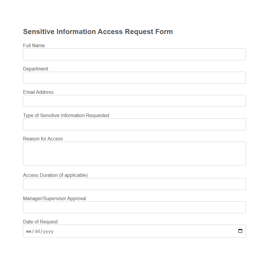 Restricted Area Entry Request Form Template PDF Samples