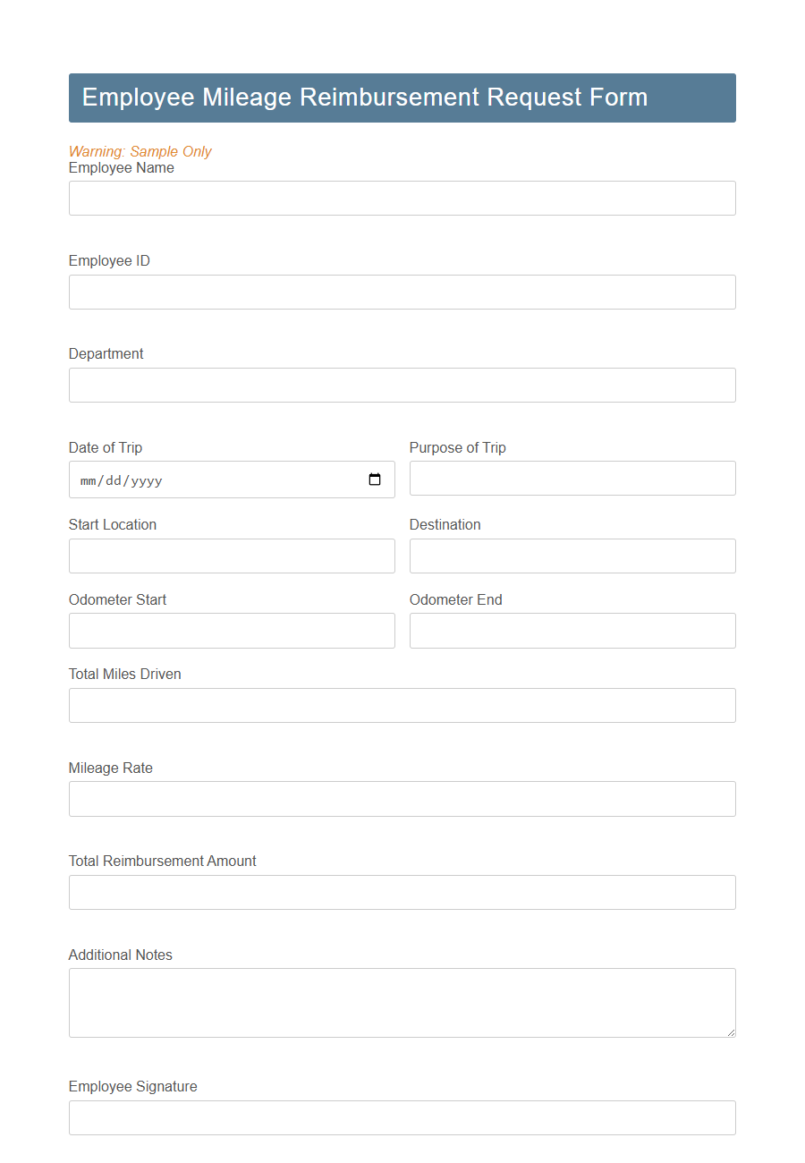 Employee Transportation Allowance Request Form Template PDF Samples