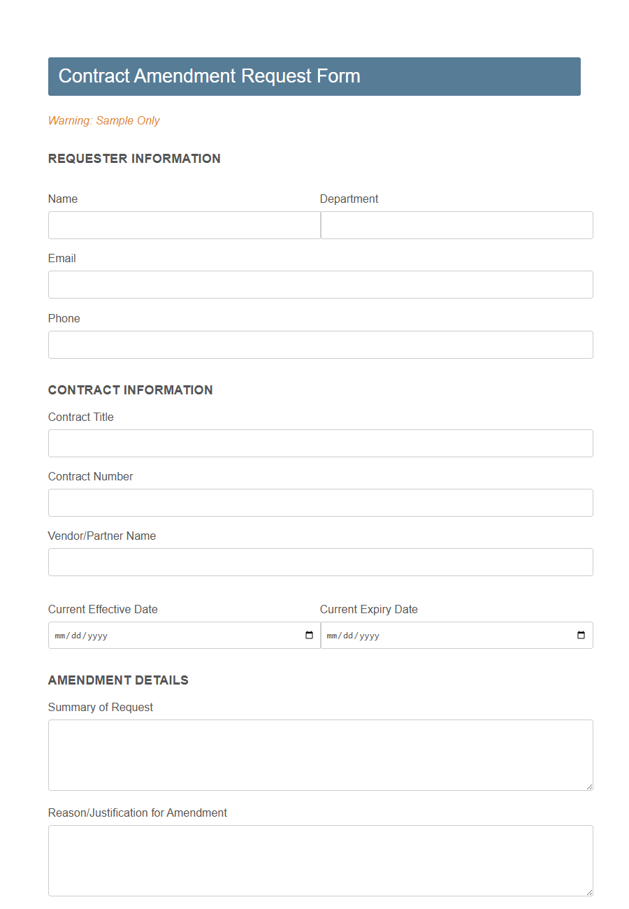 Legal Document Review Request Form Template PDF Samples