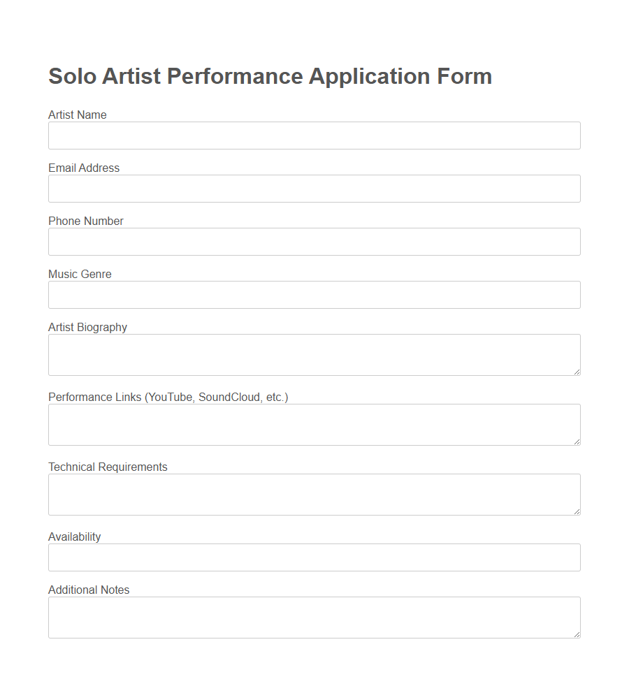 Concert Event Registration Form Template PDF Samples
