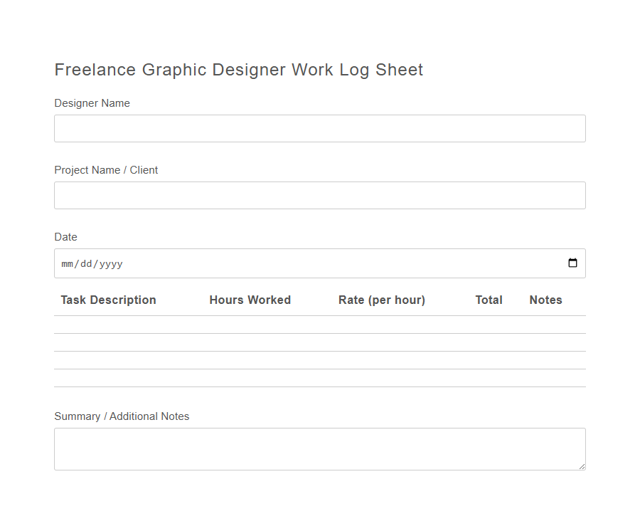 Contractor Daily Sign-in Sheet PDF Samples