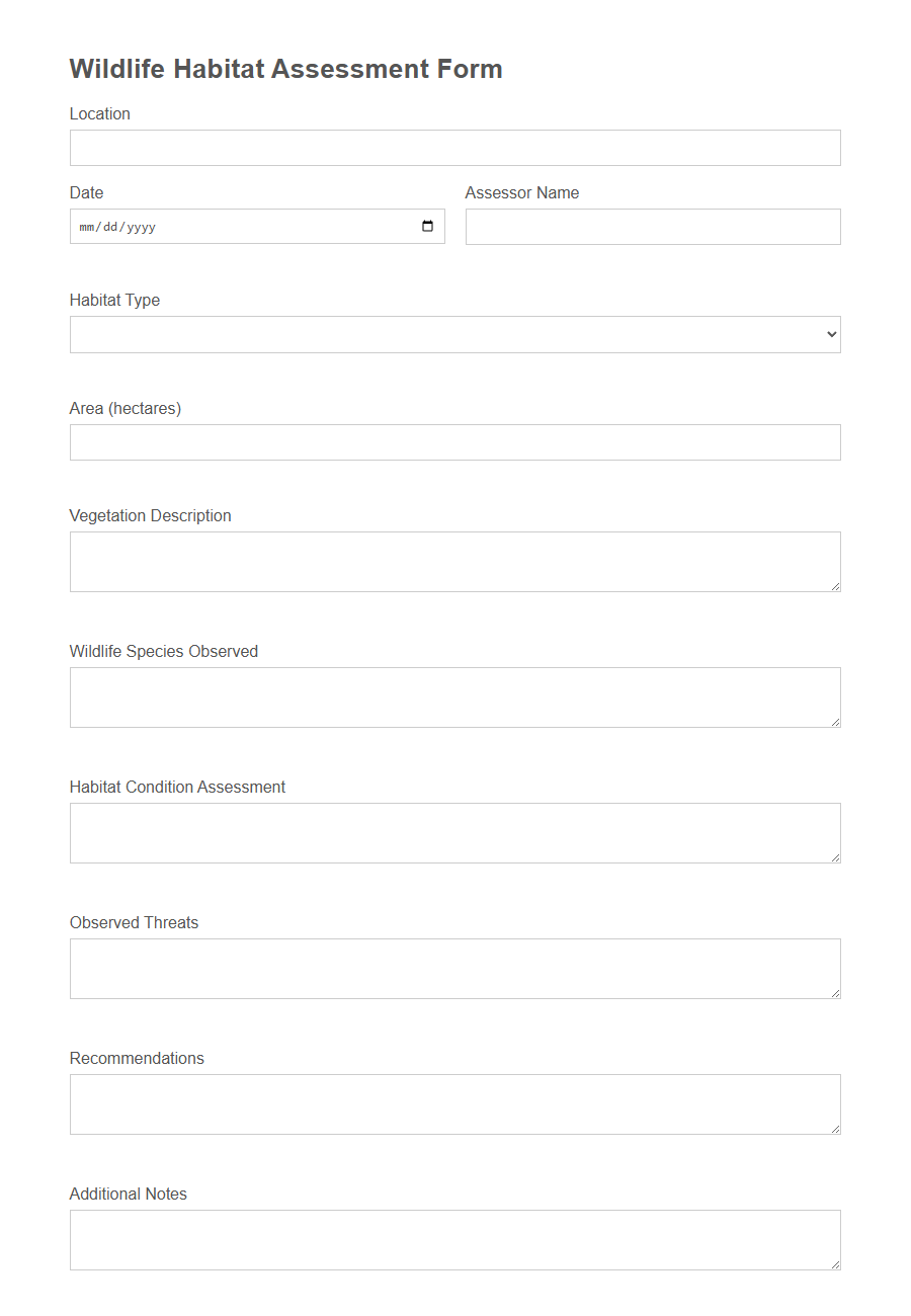 Environmental Impact Assessment (EIA) Form Template PDF Samples