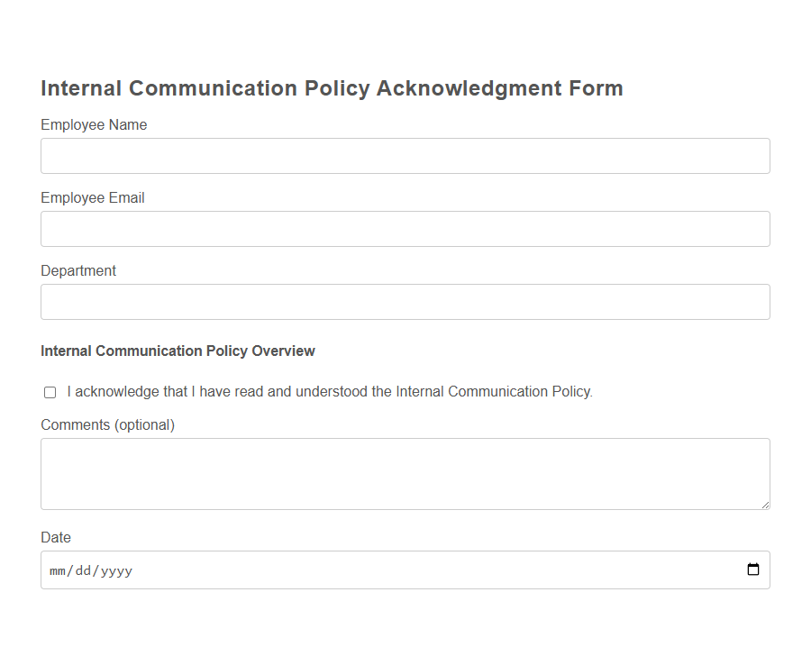 Communication Compliance Checklist Form PDF Samples