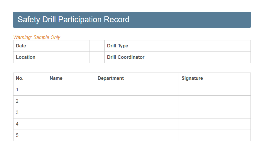 Shipboard Training Record Form PDF Samples