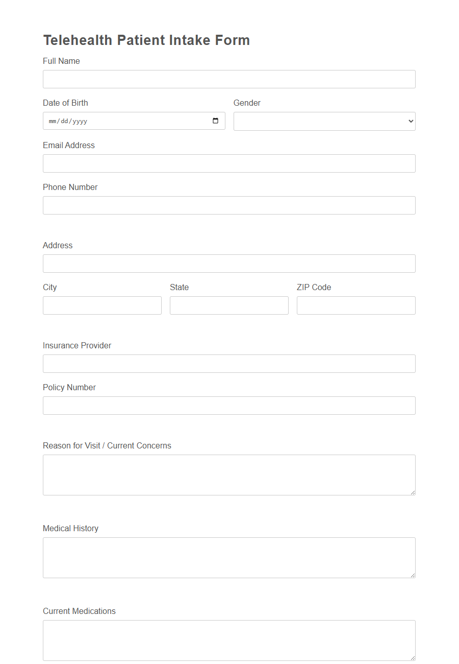 Telehealth Consent Form Template PDF Samples