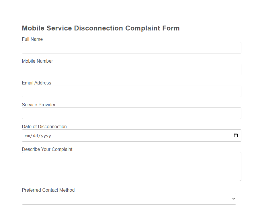 Customer Complaint Form (Telecommunication) PDF Samples