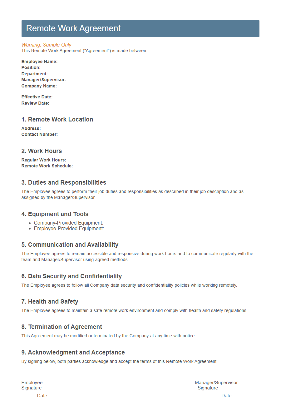 Employee Schedule Preference Form Template PDF Samples