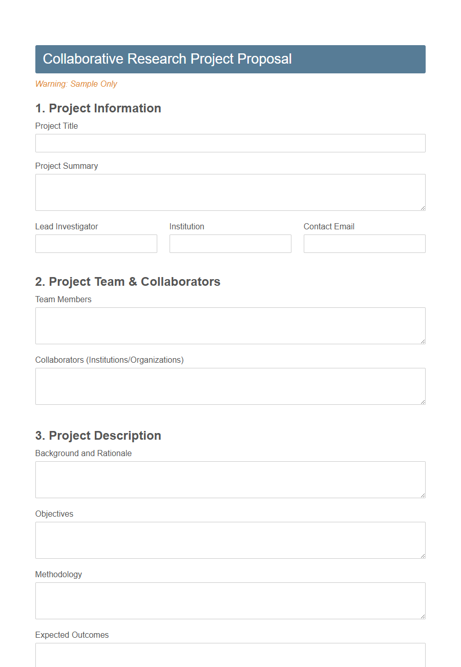 Collaboration Agreement Form (Research) PDF Samples