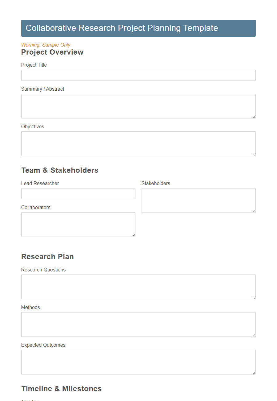 Collaborative Research Agreement Form PDF Samples