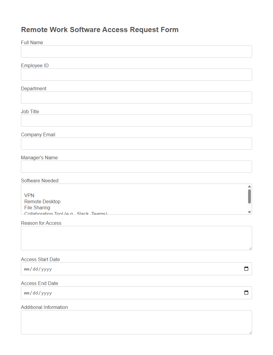 Digital Workspace Customization Request Form PDF Samples
