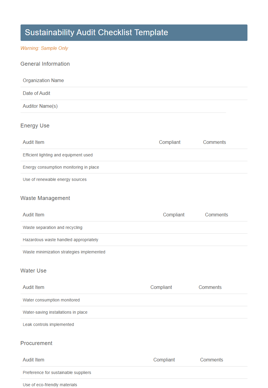 Environmental Performance Evaluation Form PDF Samples