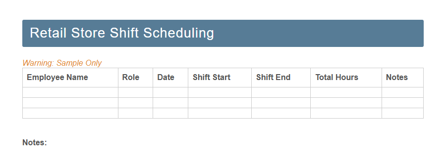 Retail Employee Onboarding Form Template PDF Samples